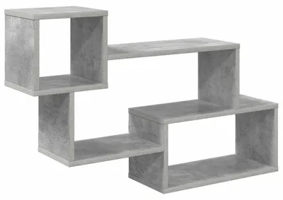 Immagine prodotto di vidaXL Mensola sospesa, supporto a parete, grigio cemento, 87 x 20 x 55 cm