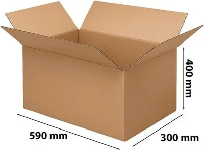 Zdjęcie produktu dla Kartony 590x300x400mm Pudełka Tekturowe Grube Do Pakowania 5w
