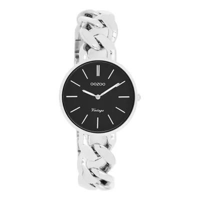 Produktbild von Oozoo Armbanduhr silber Metall Vintage Series Damen Analog-Quarzuhr UOC20356