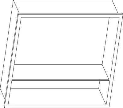 Produktbild von Wandnische aus Edelstahl NT303010X - Mit Ablagen - senkrecht & waagrecht, Farbe:Gunmetal