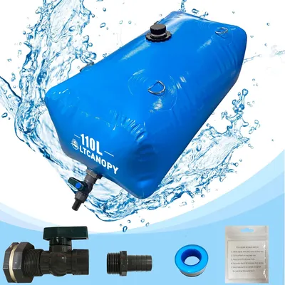 Image de Réservoir d'eau pliable, 110 litres, portable, pour l'agriculture et le camping