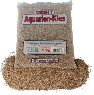 Produktbild von Aquariensand fein 2-4 mm 5 kg natur