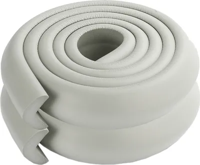Image de (pack de 2) Table de sécurité bébé épaissie en forme de L Coussin de protection de coin anti-collision Bande de choc, gris