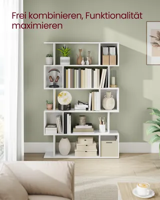 Produktbild von VASAGLE Bücherregal mit 5 Ebenen, Standregal, 24 x 90 x 159 cm, Aufbewahrungsregal
