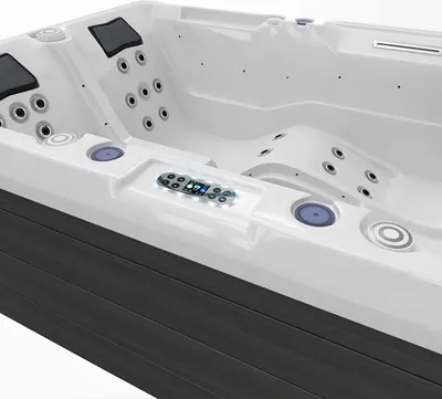 Produktbild von TroniTechnik® ELBA, 210x150 cm Garten Whirlpool mit Farblichtsystem, Sanitäracryl, Heizung und wohltuender Hydromassage
