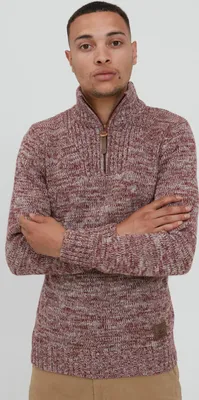 Produktbild von SOLID SDPhilostrate Herren Strickpullover Troyer Grobstrick Pullover mit Troyerkragen 100% Baumwolle Regular fit
