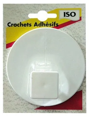 Produktbild von Selbstklebender Haken weiß, bohrfrei, für Wand-, Tür- und Schrankmontage