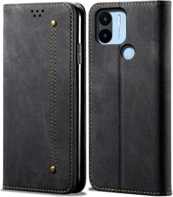 Obrázek produktu pro Xiaomi Poco C50 Pouzdro, Kožené Peněženkové Pouzdro s Magnetickým Uzavíráním a Stojánkem pro Xiaomi Poco C50 černé