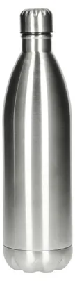 Image de Bouteille isotherme Colare 1 L - Bouteille en acier inoxydable à double paroi pour boissons chaudes et froides - Argent