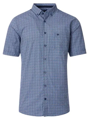 Produktbild von Redmond - Casual Fit - Herren Freizeithemd Kurzarm (251075999), Größe:XL, Farbe:Blau(19)
