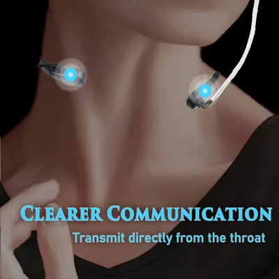 Immagine prodotto di Retevis Radio gola microfono auricolare 2-prong PTT auricolari cuffie compatibile con Walkie Talkie