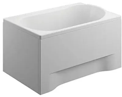 Zdjęcie produktu dla Wanna Akrylowa Zestaw 4w1 Prostokątna 100x65 Biała + Obudowa Akrylowa, Nowoczesny Chrom Premium Syfon i Nogi (stelaż) w komplecie | BADLAND MINI