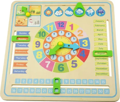 Obrázok produktu pre Pedagogická manipulačná tabuľa KINDERTAGS-UHR