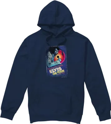 Produktbild von Elvis Presley - "On Tour" Kapuzenpullover für Herren/Damen Uni TV32243 (L) (Marine)