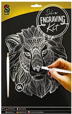 Immagine prodotto di Set artistico A4 da grattare Lion
