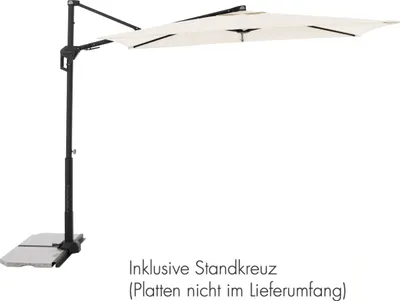 Produktbild von Doppler ACTIVE Pendel Green Edition 240 x 135 cm Pendelschirm Sonnenschirm Ampelschirm 4 Farben 820 Natur