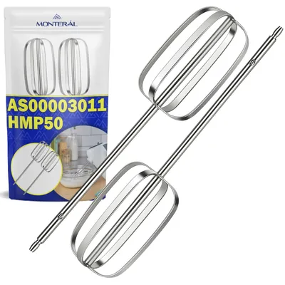 2 Rührbesen für Handmixer, Ersatz AS00003011, für Kenwood HMP50