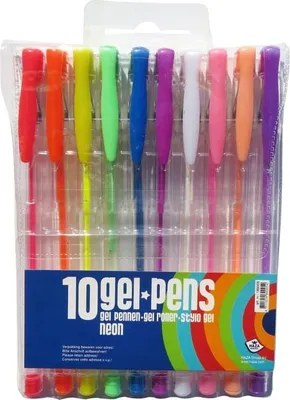 Produktbild von Van der Doelen Haza Gelstifte Neon 10 Stück