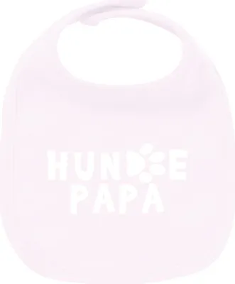 Produktbild von Huuraa Unisex Babylatz Hundepapa Tapse Geschenk Babypink  Baumwolle Hundepapa Mitbringsel
