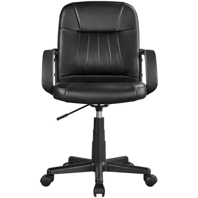 Produktbild von Yaheetech Bürostuhl Kunstleder Schreibtischstuhl Drehstuhl Bürosessel Chefsessel mit Rollen Armlehne für Büro/Wohnzimmer