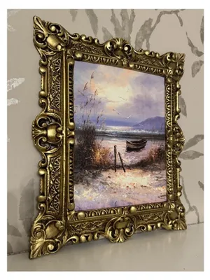 Immagine prodotto di Solidchoice - Decorazione da parete con dipinto barocco, cornice dorata - Dimensioni: 45x38 cm