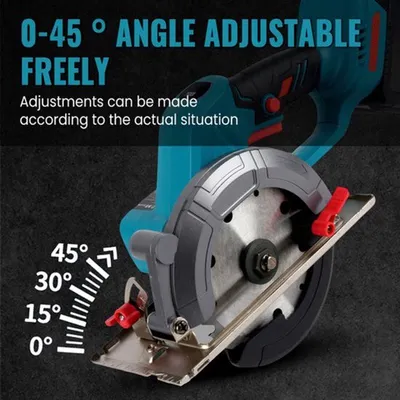 Image de Scie circulaire Accu 18V - Scie circulaire sans fil - Lame de 150 mm - Profondeur de coupe de 51 mm - Deux batteries