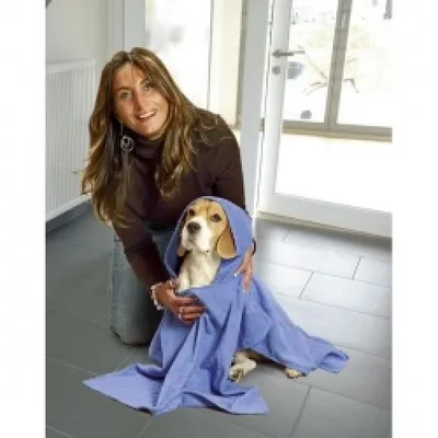 Produktbild von Karlie Hunde-Badeponcho L: 70 x 70 cm