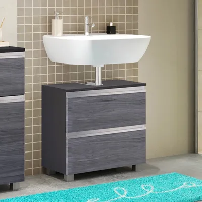 Produktbild von Unterbeckenschrank Badschrank Waschbeckenunterschran Badmöbel Schrank "Arezzo I"