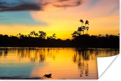 Produktbild von MuchoWow® Poster Wasser - Natur - Sommer - Himmel 180x120 cm - Fotoplakat