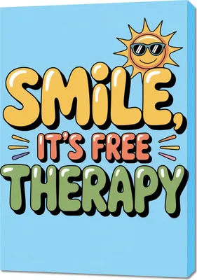 Produktbild von Bild 70x100cm Motivationsaffirmation Retro Vintage Für Das Wohnzimmer Smile