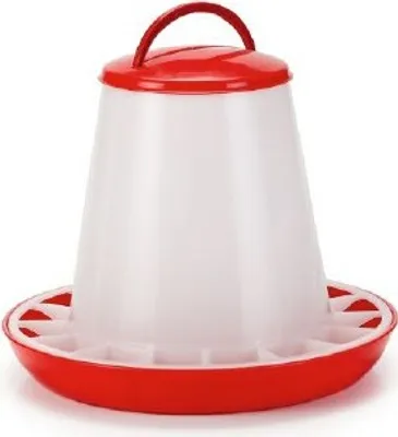 Produktbild von OLBA Futtersilo mit Deckel rot/transparent, Fassungsvermögen: 3 kg