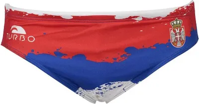 Produktbild von Turbo Srbja Badeslip Rot,Blau L Herren Rot,Blau L