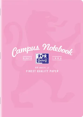 Image de Carnet de notes Oxford A4 60k tramé Campus Pastel