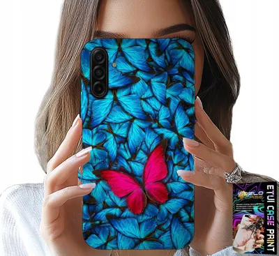 Zdjęcie produktu dla Etui Do Samsung Galaxy A37 5G - Niebieskie Motylki, Motyl, Kobiece Wzory