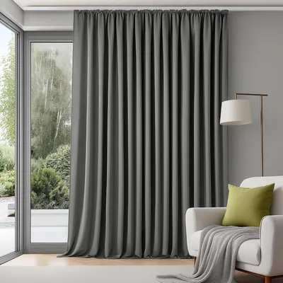 Image de Rideau occultant gris clair, 280 x 245 cm, 1 panneau