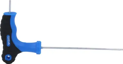 Image de BRILLIANT TOOLS Clé mâle coudée à six pans creux à poignée en T et tête sphérique 2,0 x 100 mm - BT041001