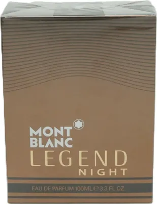 A product box for Mont Blanc Legend Night Eau de Parfum.