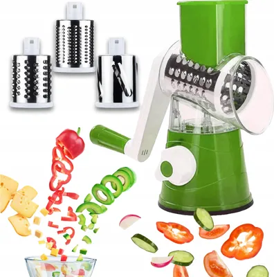 Produktbild von Kartoffelhäcksler, Käsereibe, Gemüsereibe, 3X Einsatz-Set