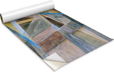 Immagine prodotto di Pellicola autoadesiva per mobili - Pellicola decorativa - Mobili da tavolo - Tagliabile su misura - Astrazione dipinta - 100 x 50 cm