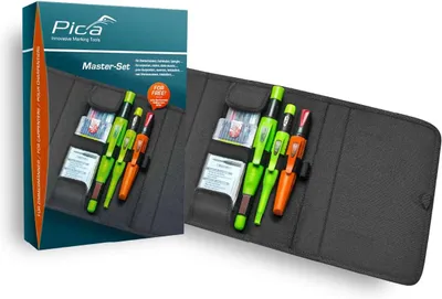 Productafbeelding van Bouw-/diepgatmarker Master-set timmerman gesorteerd PICA