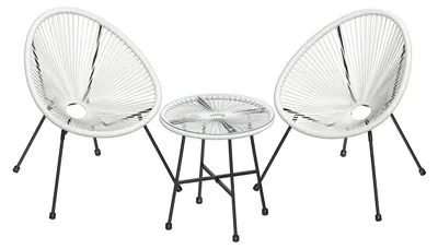 Produktbild von 3-teiliges Gartenmöbel-Set – Outdoor-Loungemöbel – wetterfest