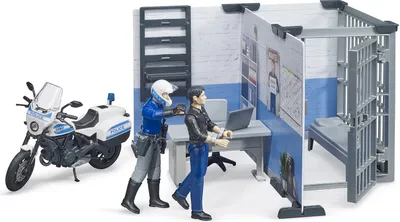Produktbild von bworld Polizeistation mit Polizeimotorra