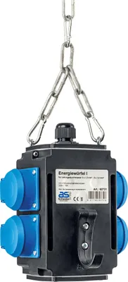 Produktbild von as - Schwabe MIXO Energiewürfel - Hängeverteiler - Stromverteiler - 4 Schutzkont