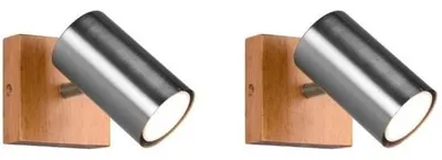 Produktbild von Nikkel mat Houtkleurige 2-teilig Basis