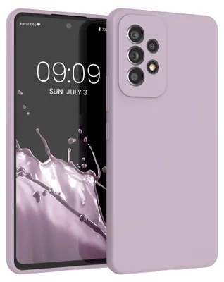 Produktbild von kwmobile Handyhülle für Samsung Galaxy A53 5G Hülle - Case Silikon - Kabelloses Laden - Schutzhülle Cover in Nude Lilac