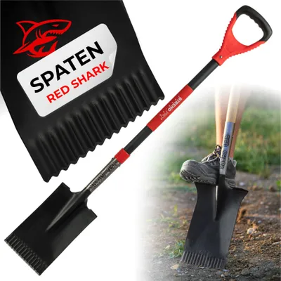 Produktbild von Spaten Strend Pro Premium RedShark, gerade, mit Glasfaserstiel D 1150 mm