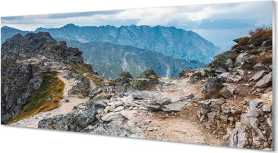 Produktbild von Glasbilder 125x50 Wandkunst Berge