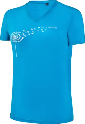 Obrázok produktu pre BLACK CREVICE - Dámske tričko Merino s výstrihom do V | Farba: Hawaiian Ocean | Veľkosť: 44