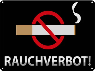 Produktbild von vianmo Blechschild 30x40 cm Rauchverbot Dekoration