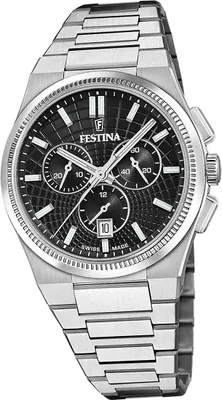 Produktbild von Festina Herrenuhr Swiss Made Armbanduhr Edelstahl silber D2UF20059/4